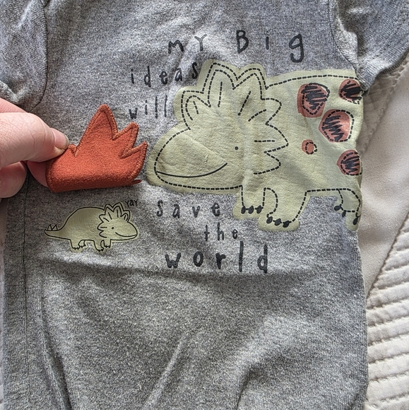 🔥5 FOR $25🔥NWOT Gerber Baby Boy Dino Onesies 4 Pack 0-3months - Picture 6 of 11